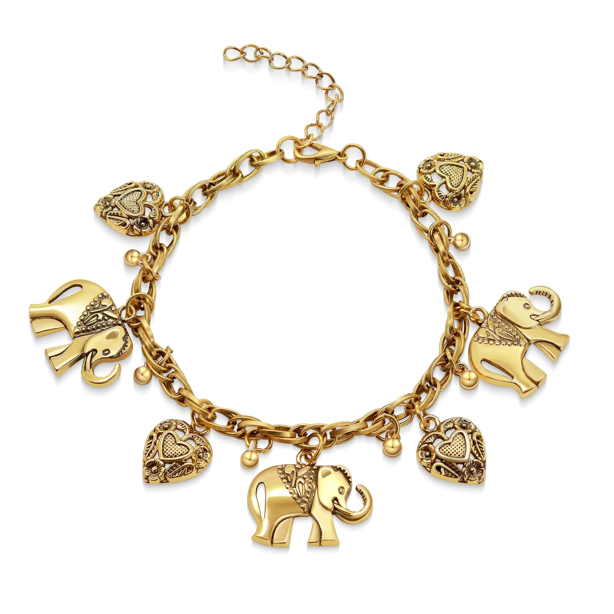 Choosing the Right Style Among AILUOR’s Vintage Elephant Heart Bracelet Options