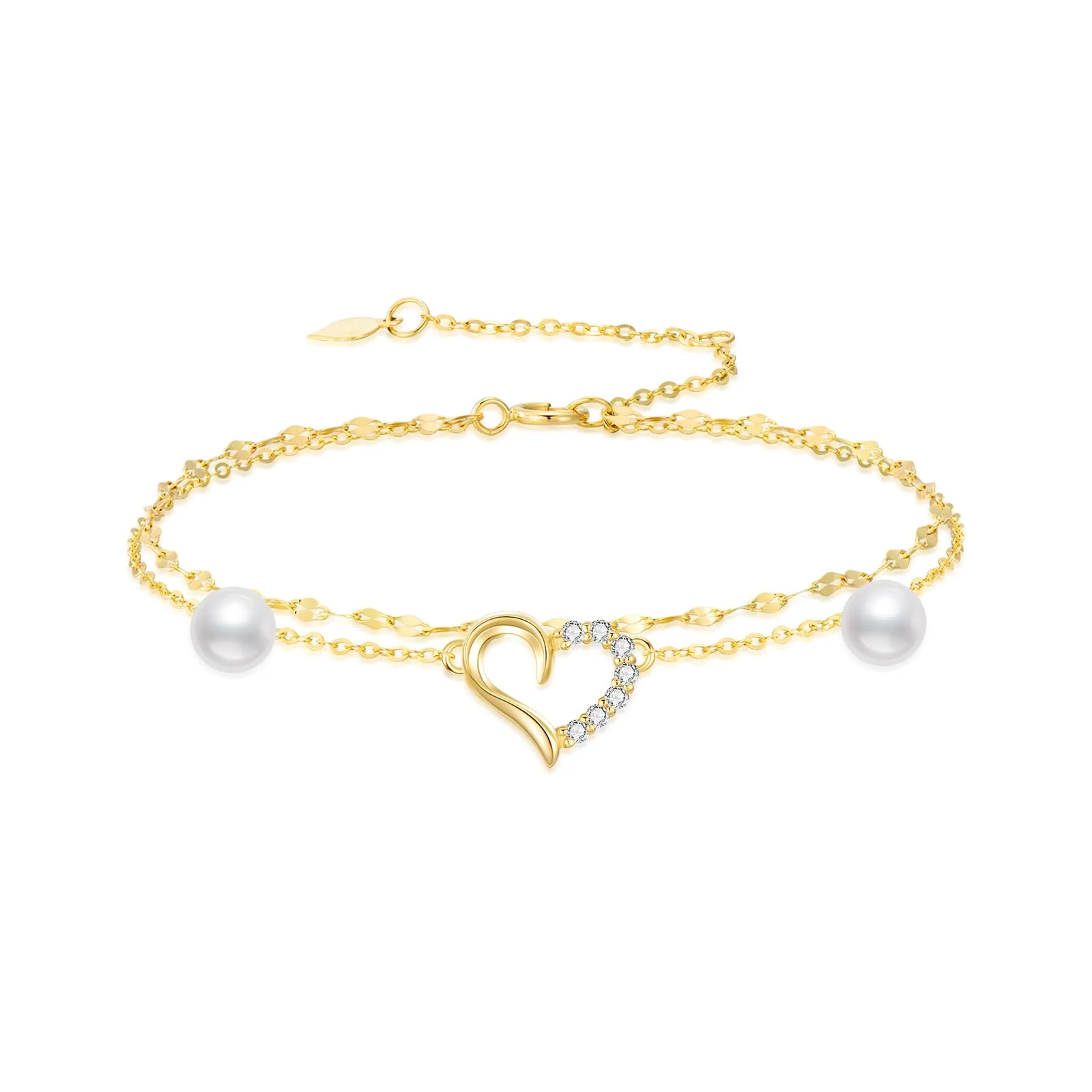 Choosing the Right Luxury Anklet: A Guide to SISGEM Real 14k Gold Natural Diamond Heart Layered Anklet