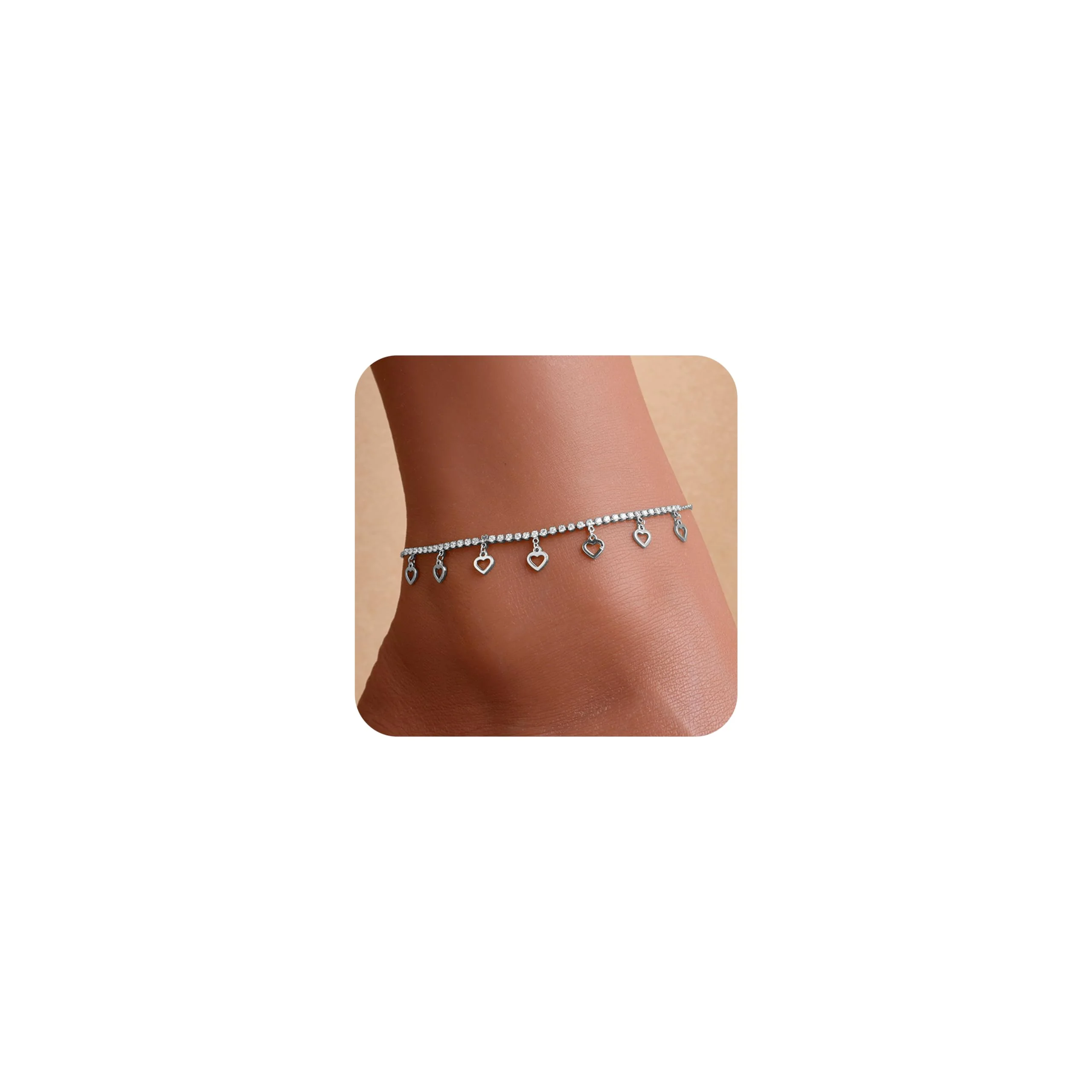 Choosing the Right Style of Silver Heart Charm Anklet
